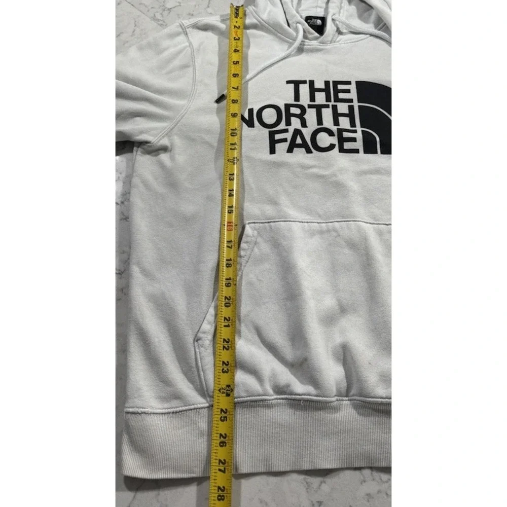 The North Face Hoodie Men Mediums White Fleece Half Dome Pullover Sweatshirt